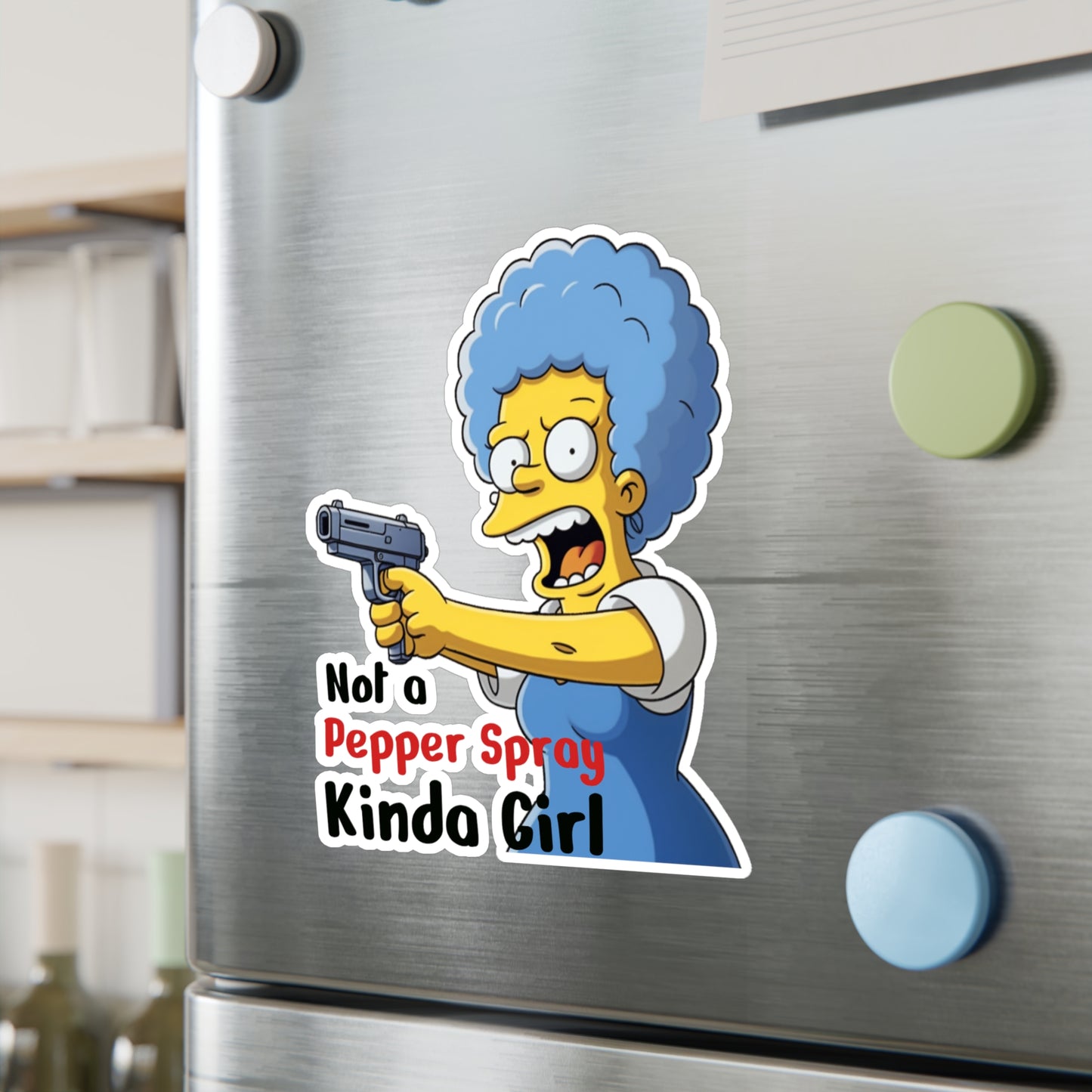 Not a pepper spray kinda girl vinyl decal