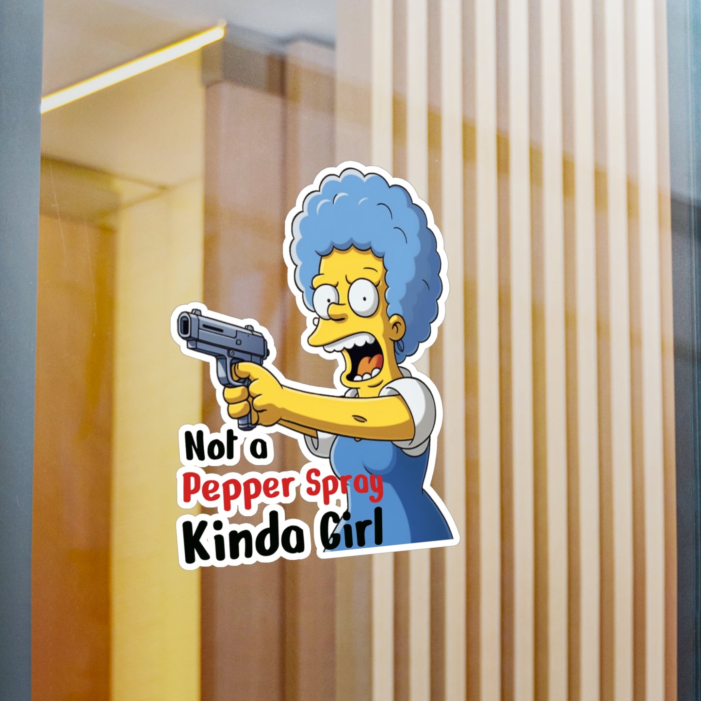 Not a pepper spray kinda girl vinyl decal