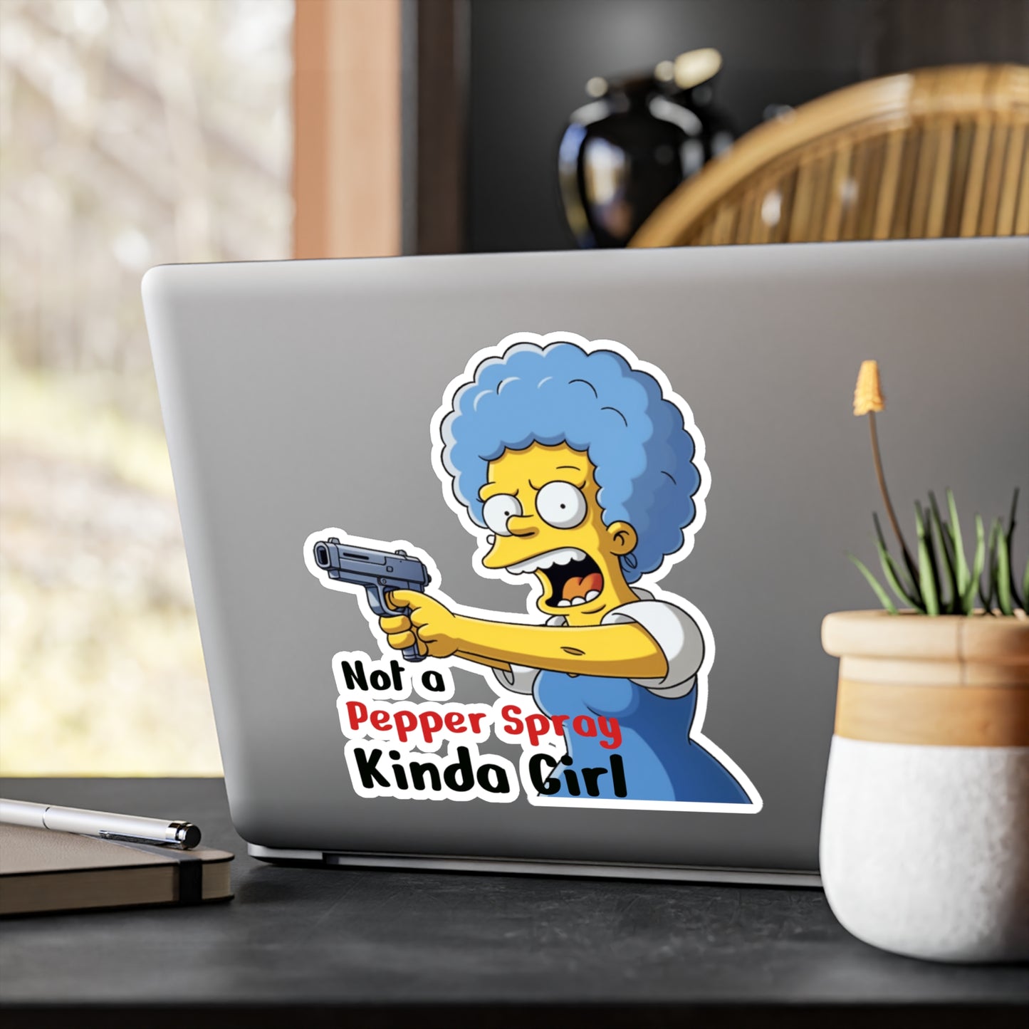 Not a pepper spray kinda girl vinyl decal
