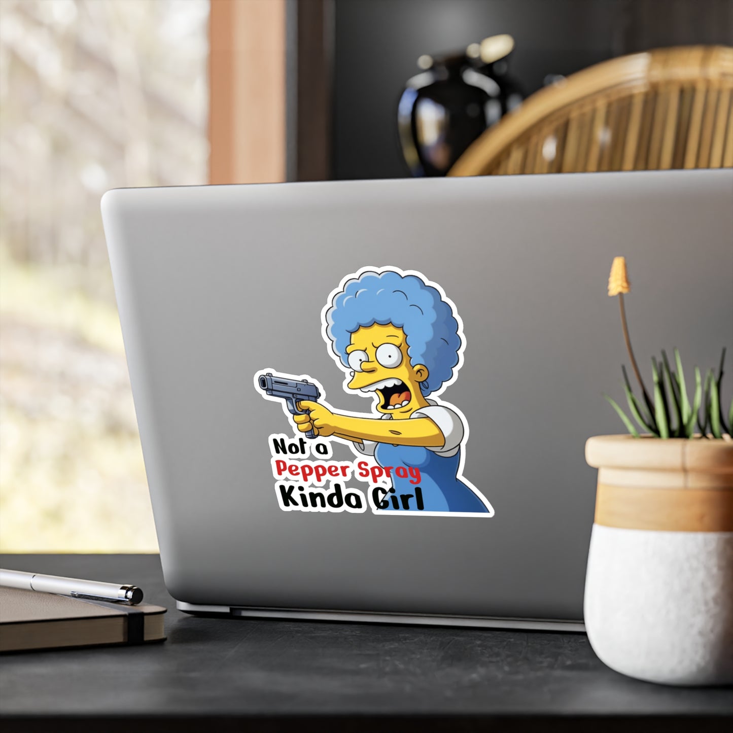 Not a pepper spray kinda girl vinyl decal