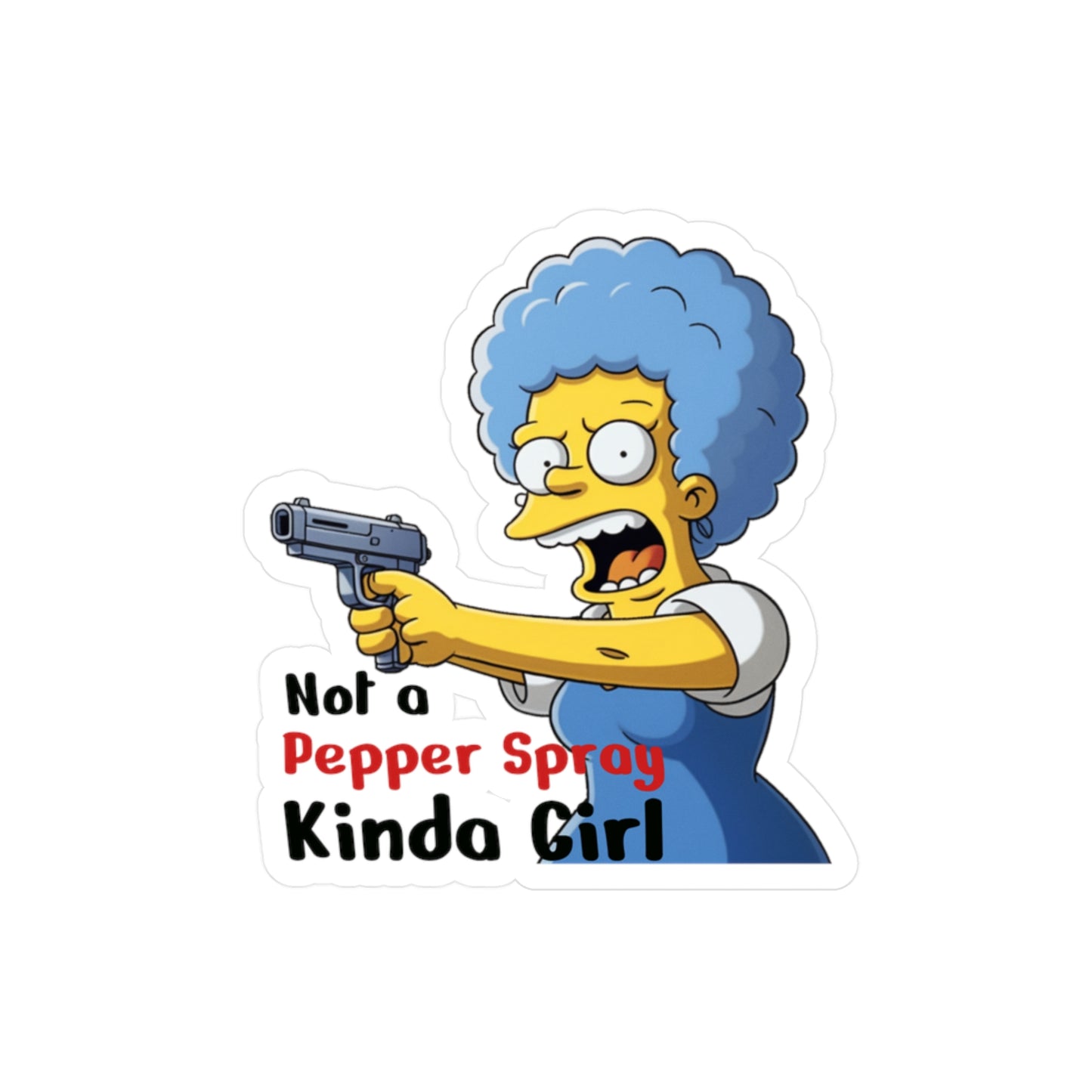 Not a pepper spray kinda girl vinyl decal