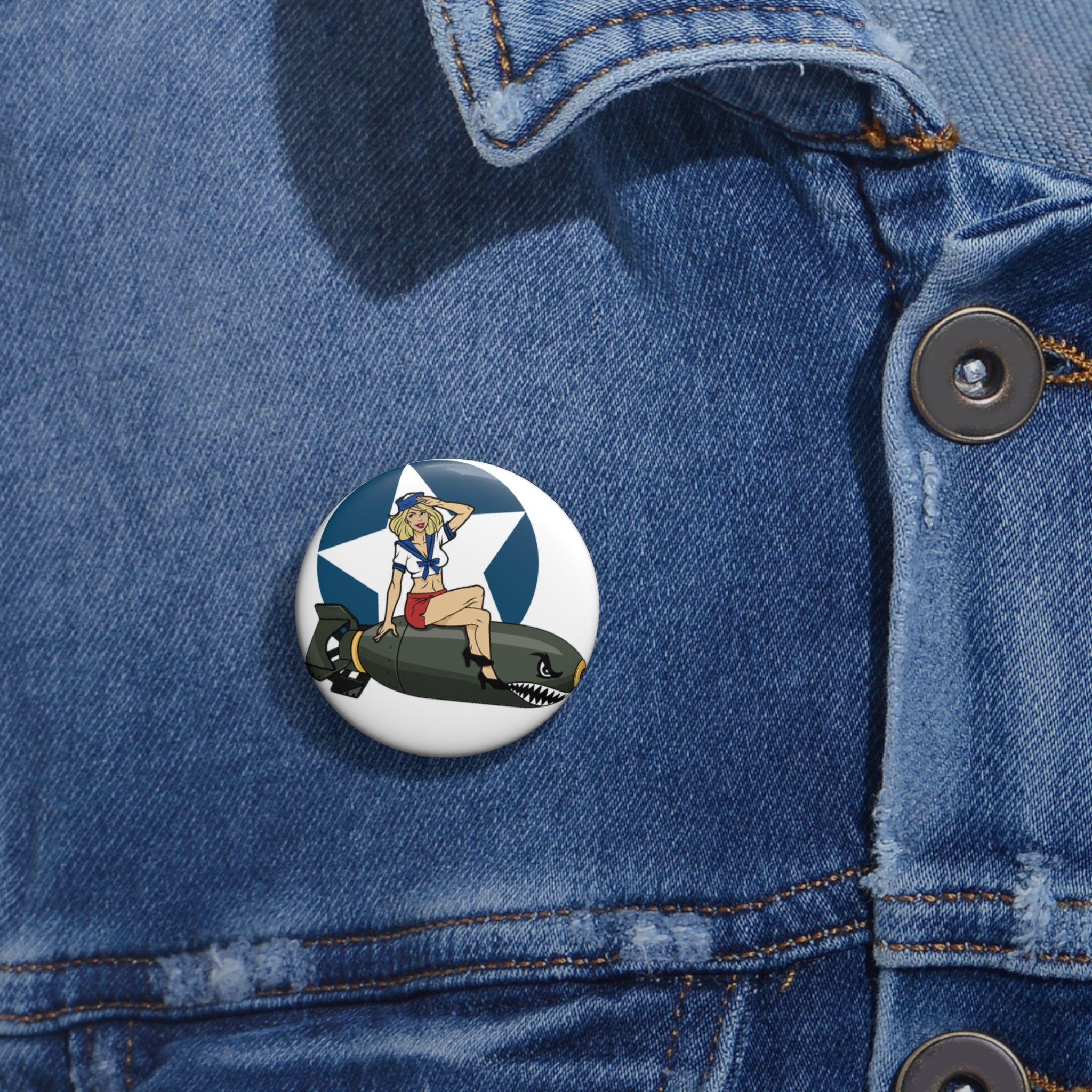 Bomber Girl Pin