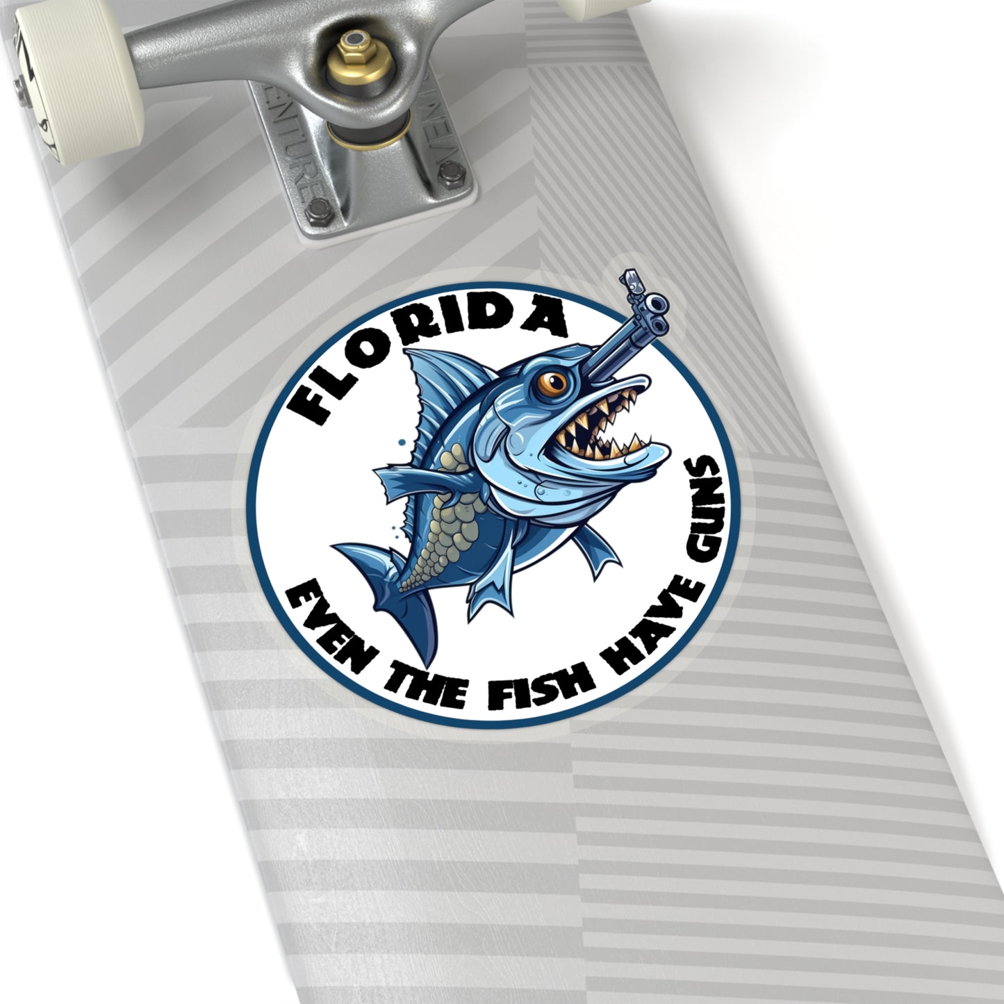 Florida: Even Fish Have Guns Tactical Sticker