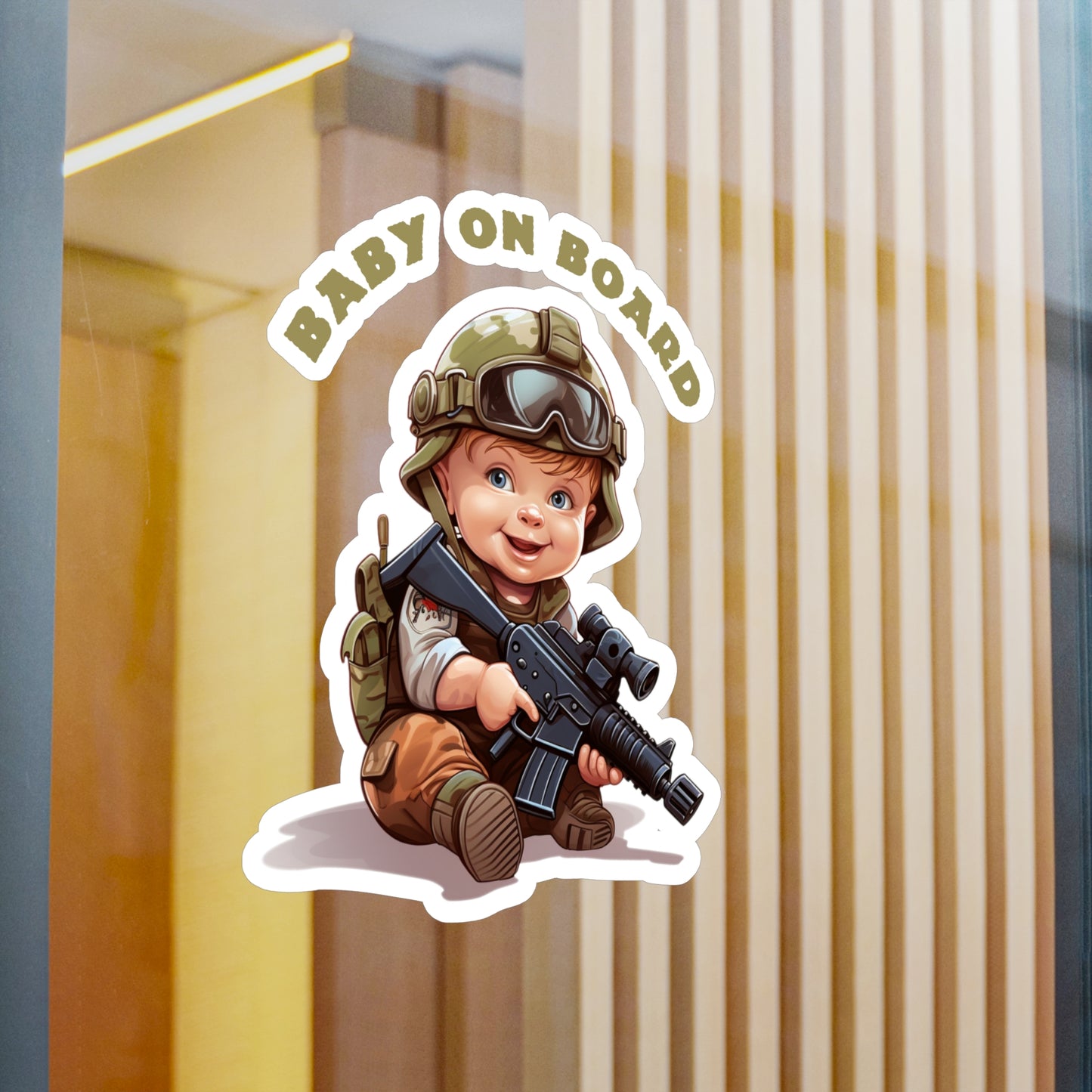 Tactical Baby On Board Decal