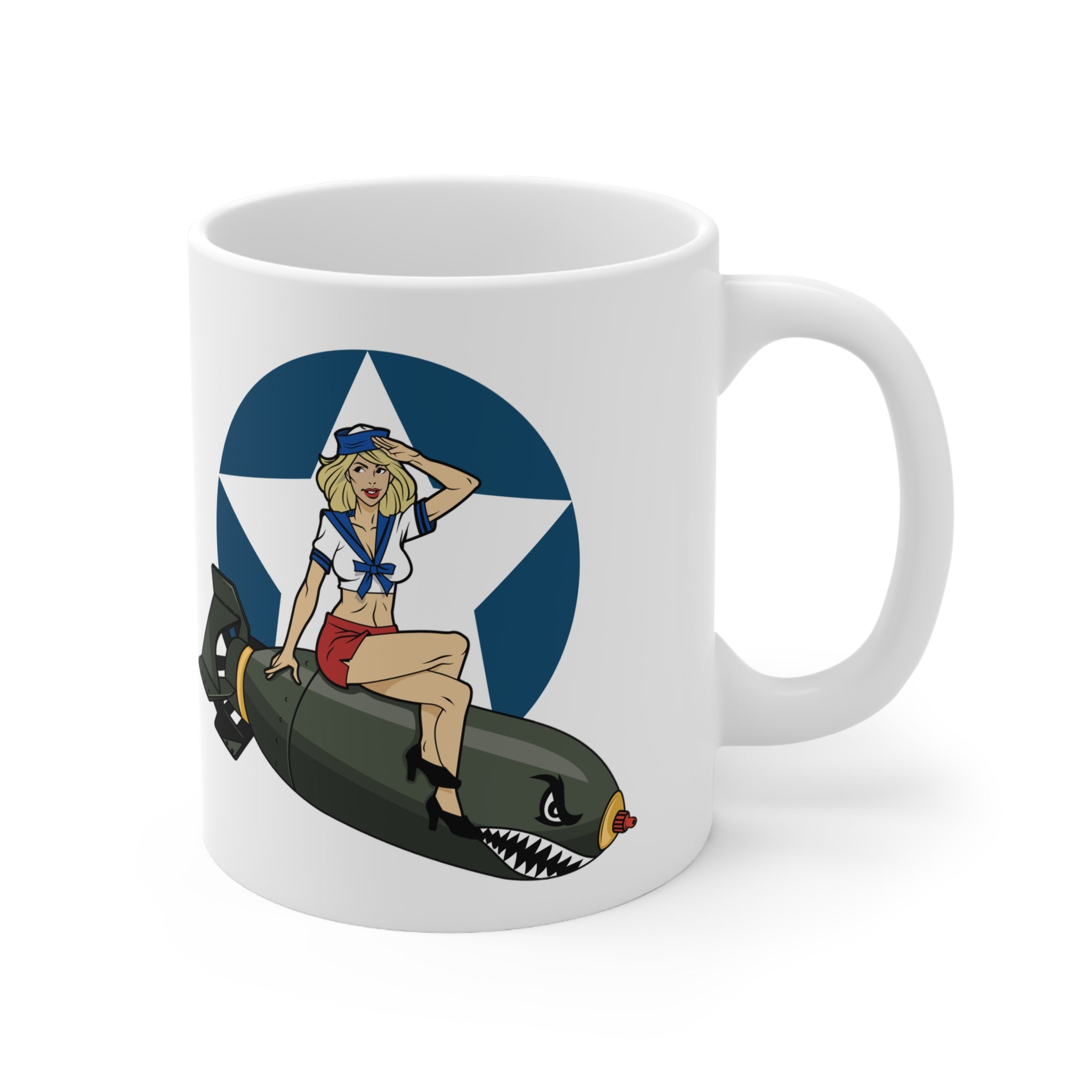 IJ Tactical Bomber Girl Ceramic Mug 11oz