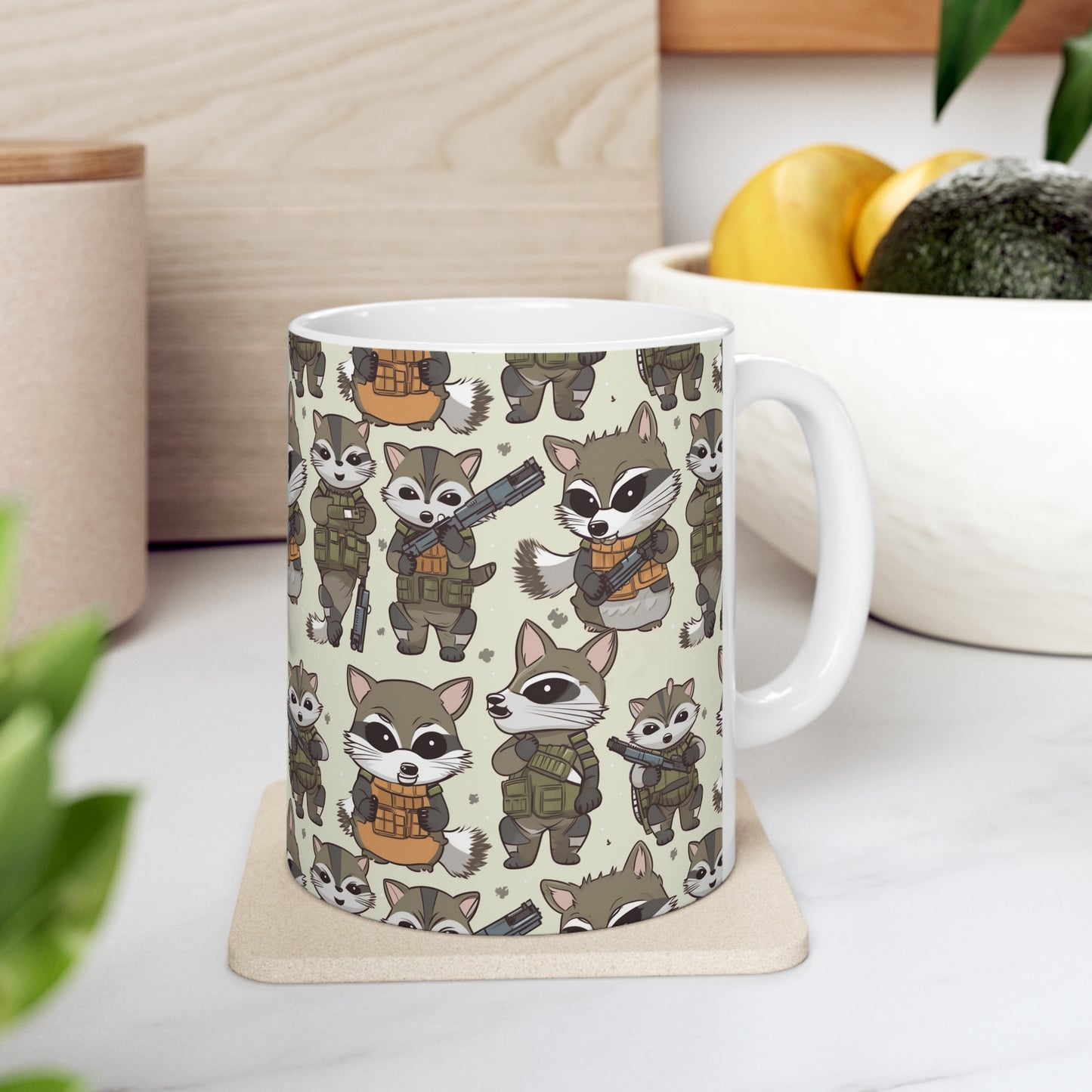 IJ Tactical Raccoon Ceramic Mug 11oz