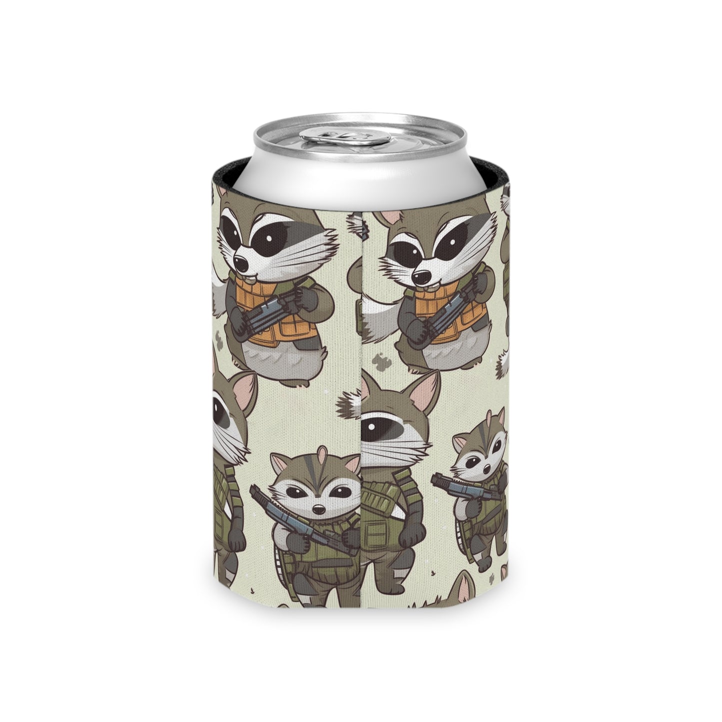 Tactical Raccoon Can Cooler