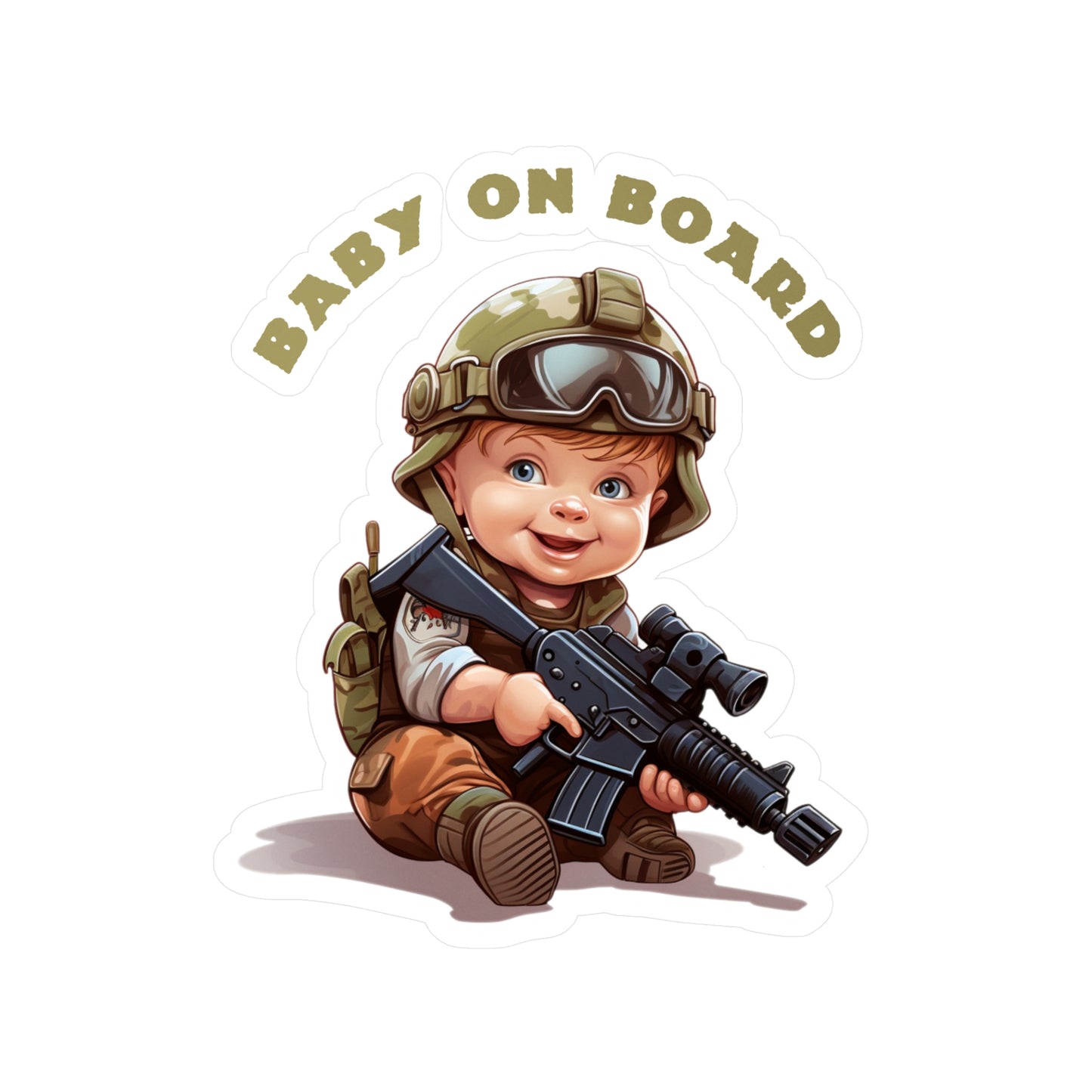 Tactical Baby On Board Decal