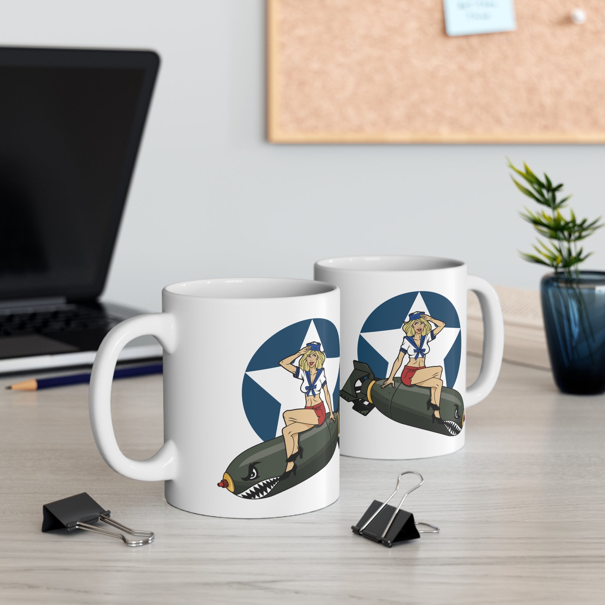 IJ Tactical Bomber Girl Ceramic Mug 11oz