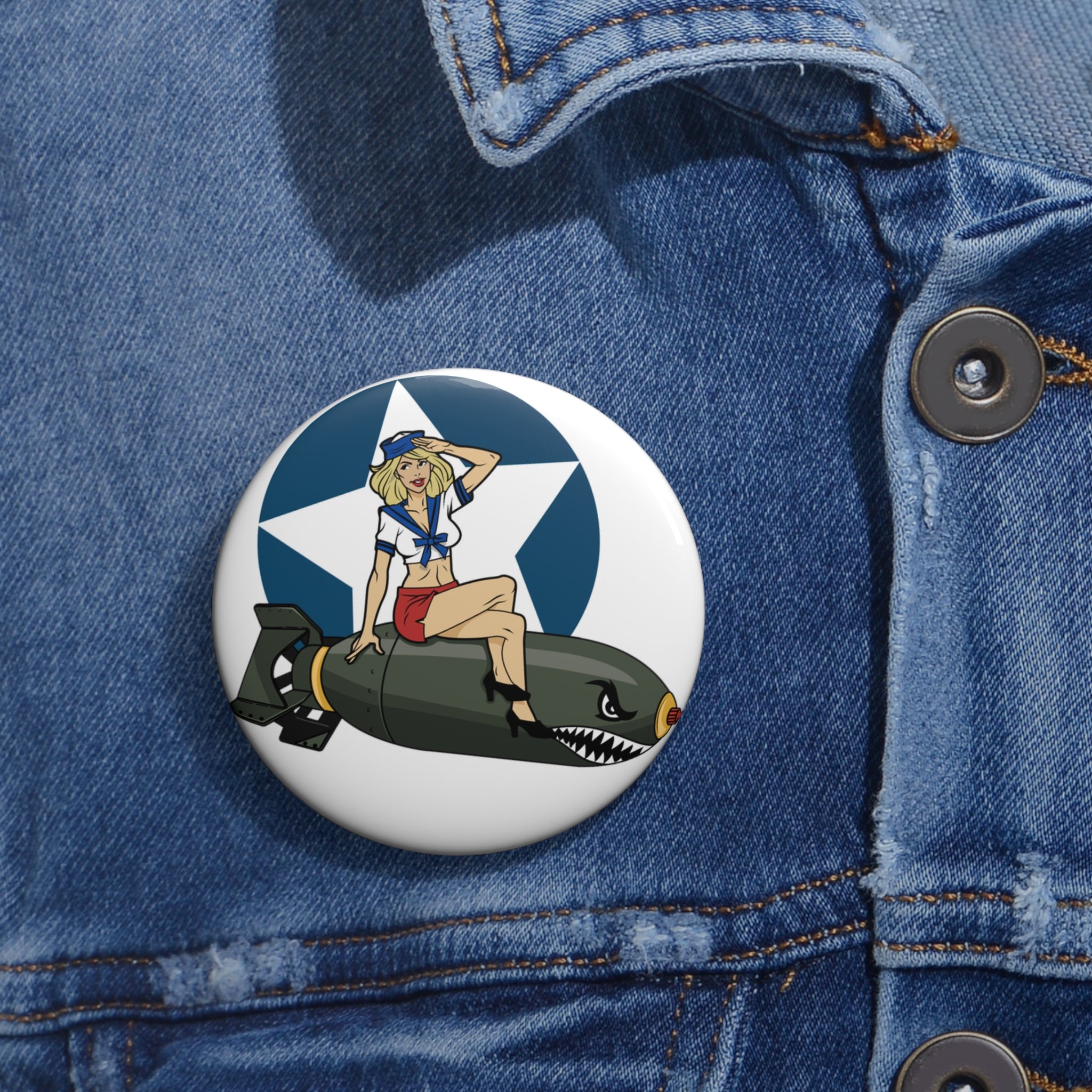 Bomber Girl Pin