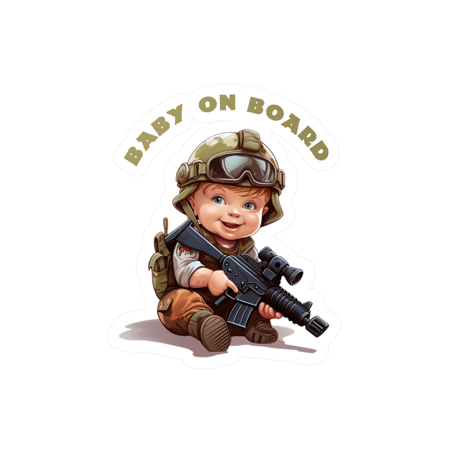 Tactical Baby On Board Decal