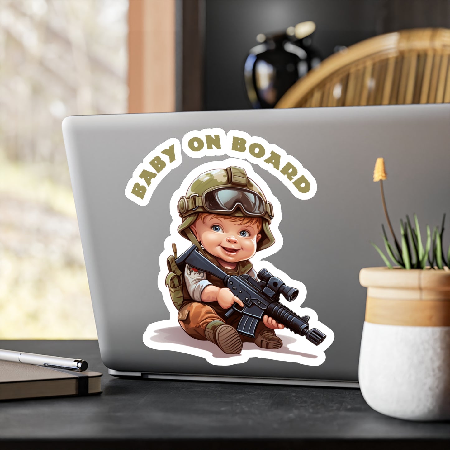 Tactical Baby On Board Decal