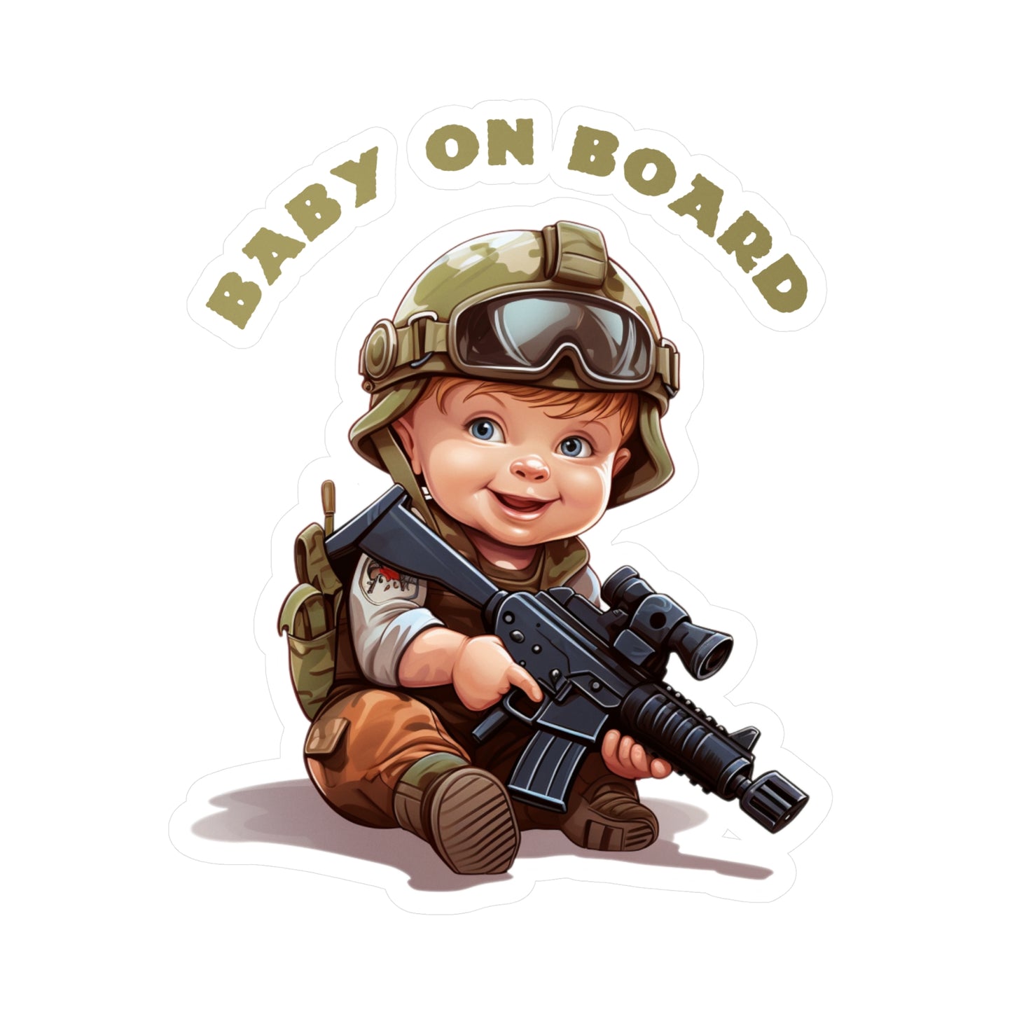 Tactical Baby On Board Decal