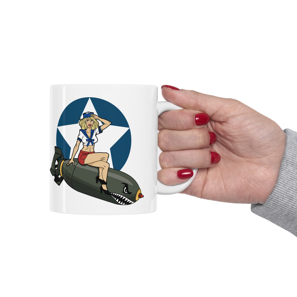 IJ Tactical Bomber Girl Ceramic Mug 11oz