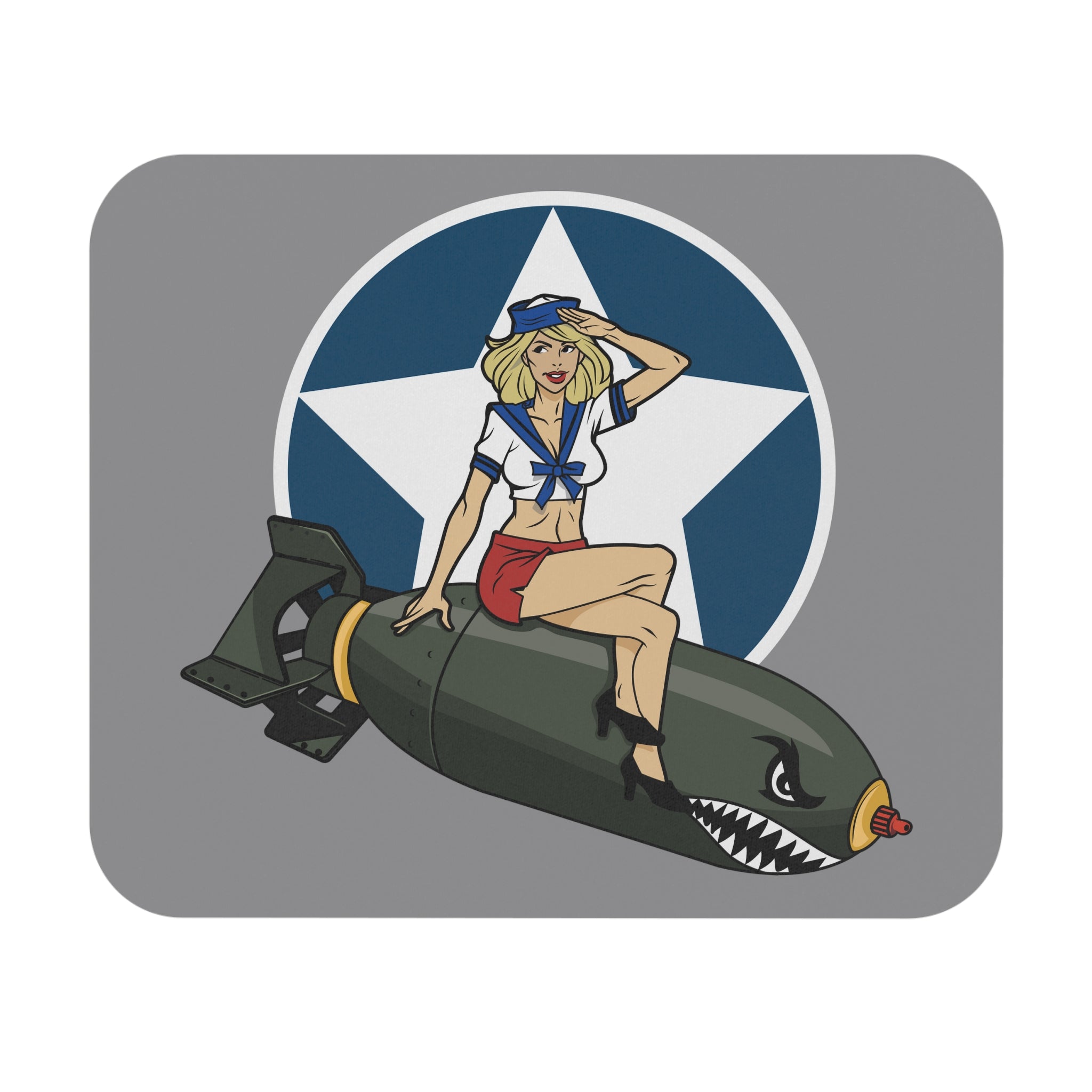Bomber Girl Mouse Pad