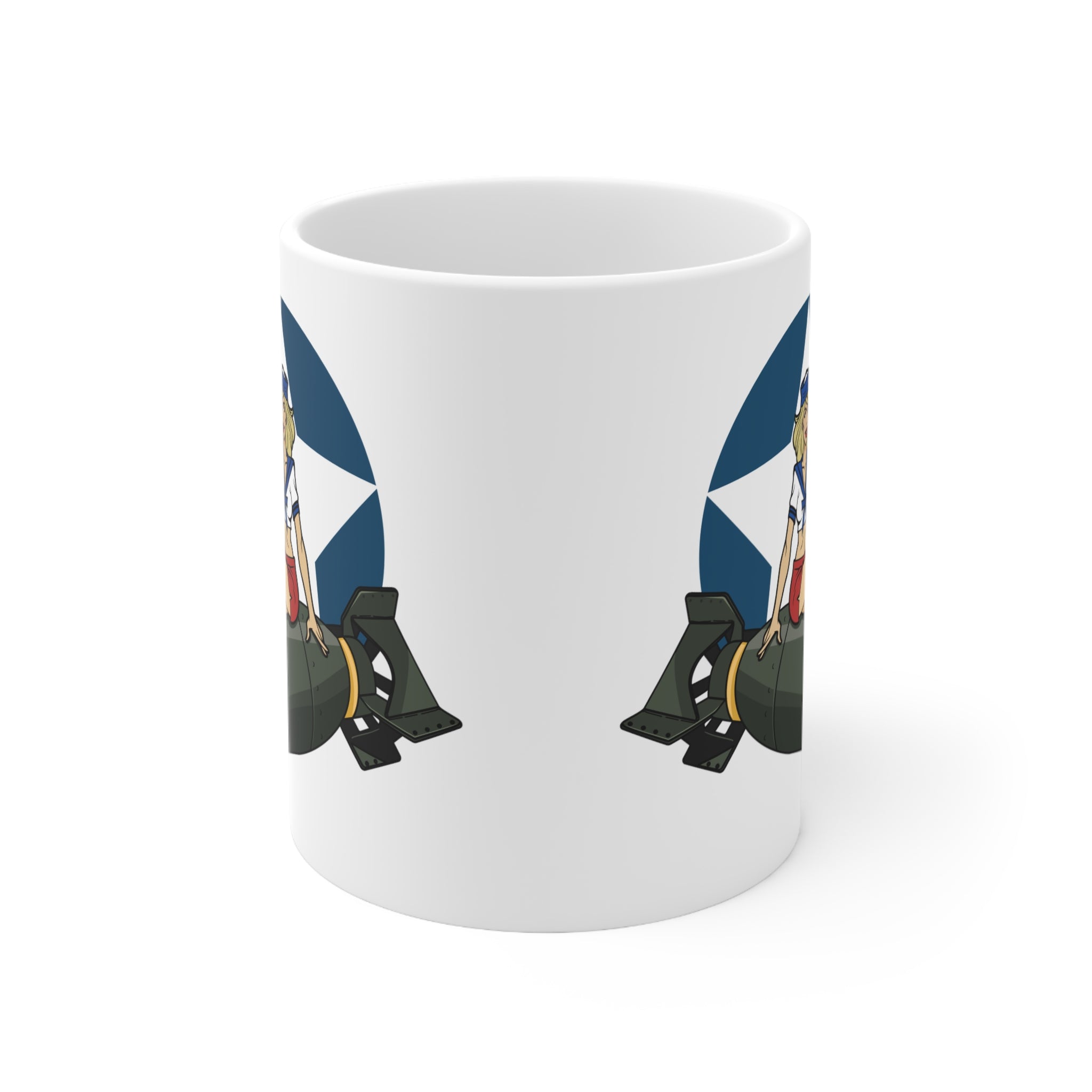 IJ Tactical Bomber Girl Ceramic Mug 11oz