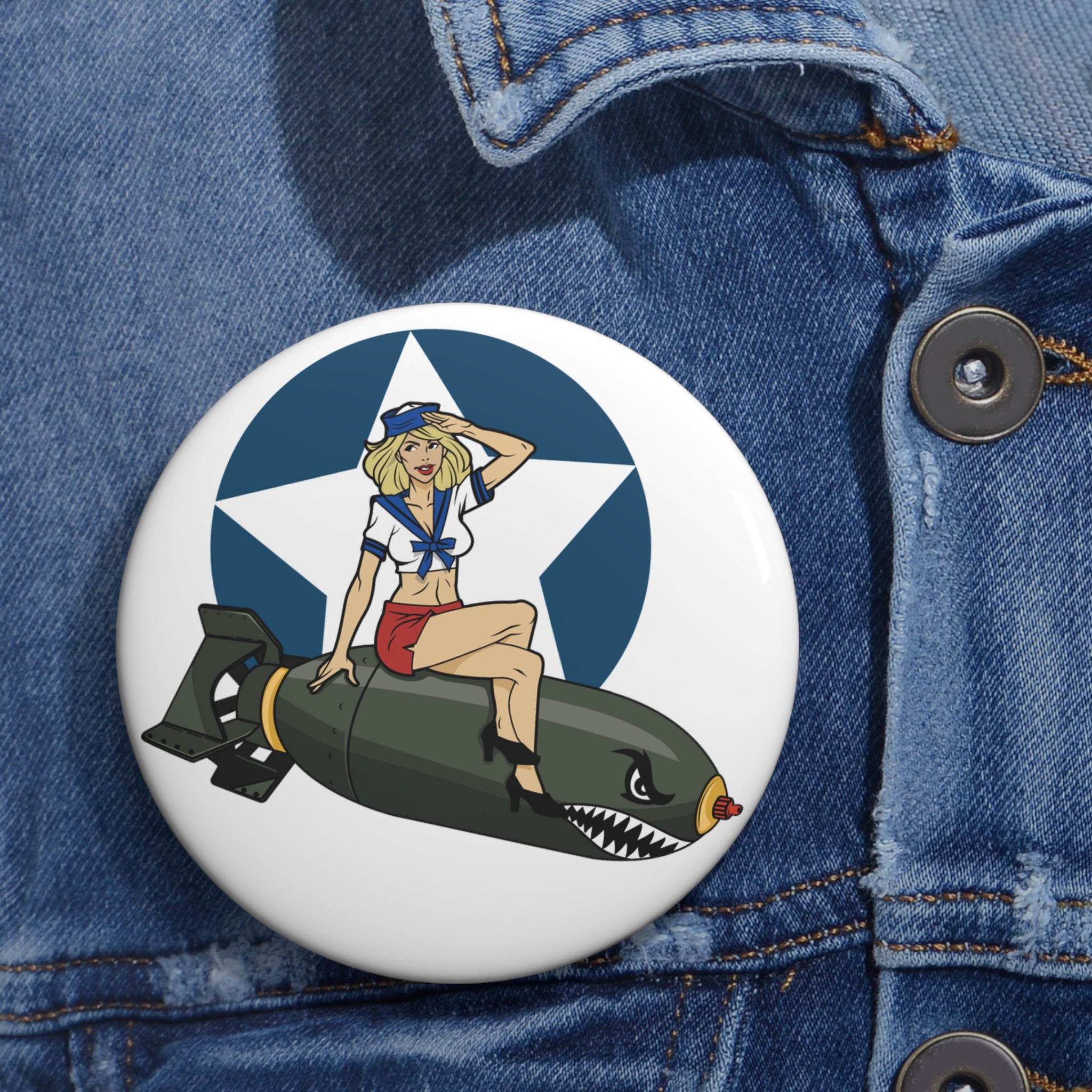 Bomber Girl Pin