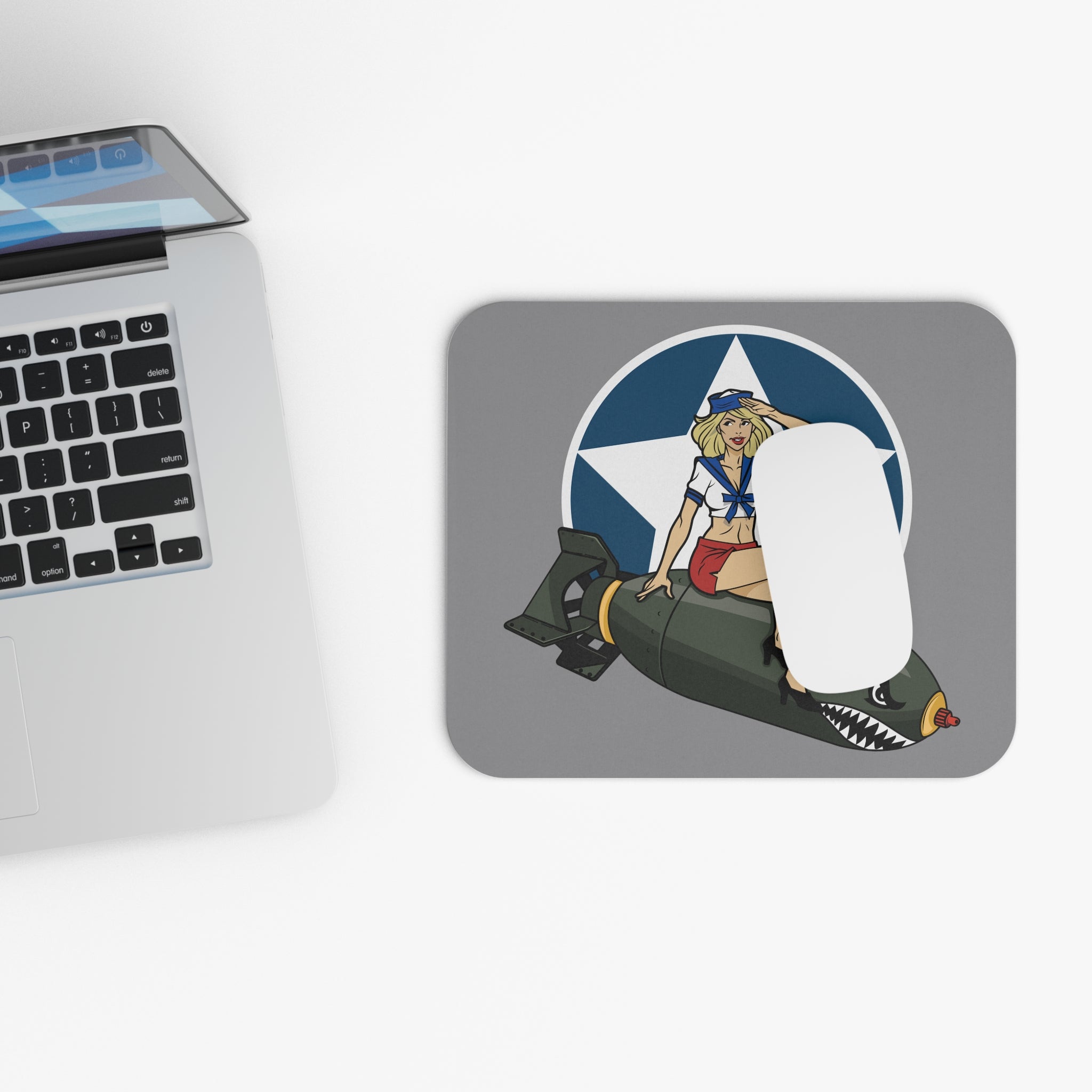Bomber Girl Mouse Pad