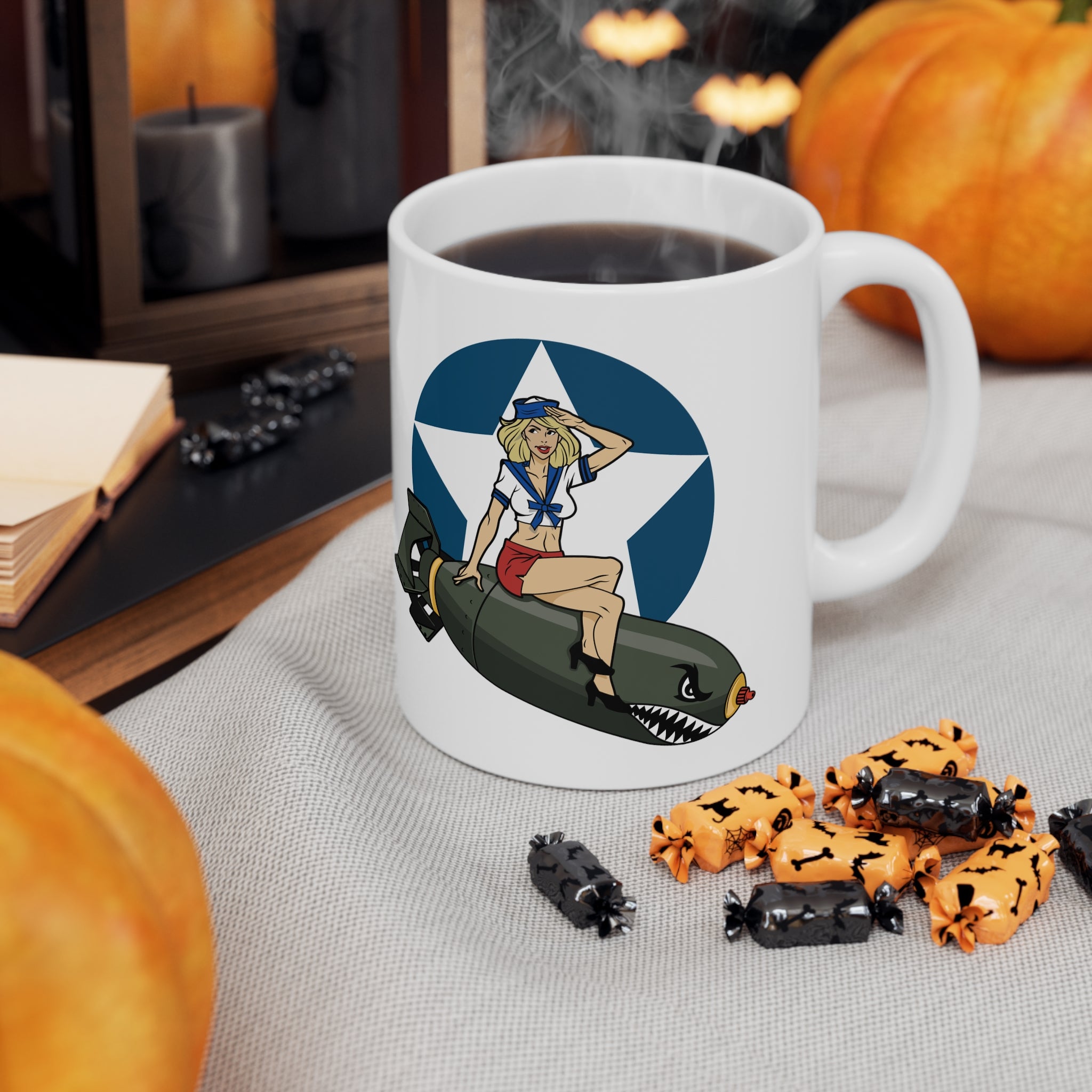 IJ Tactical Bomber Girl Ceramic Mug 11oz