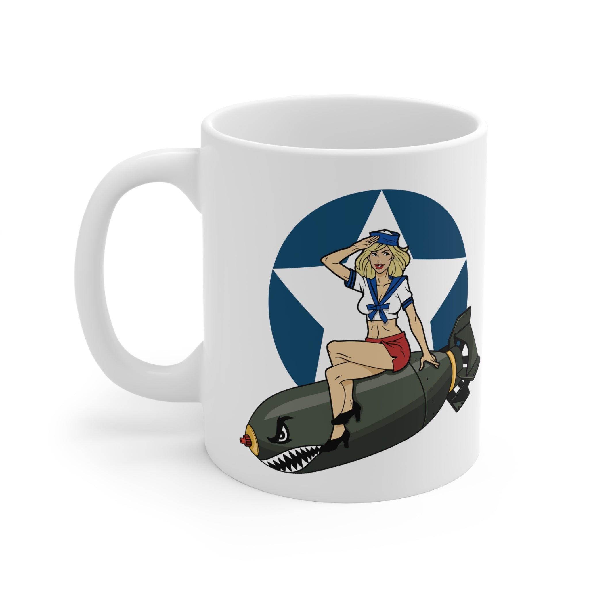 IJ Tactical Bomber Girl Ceramic Mug 11oz