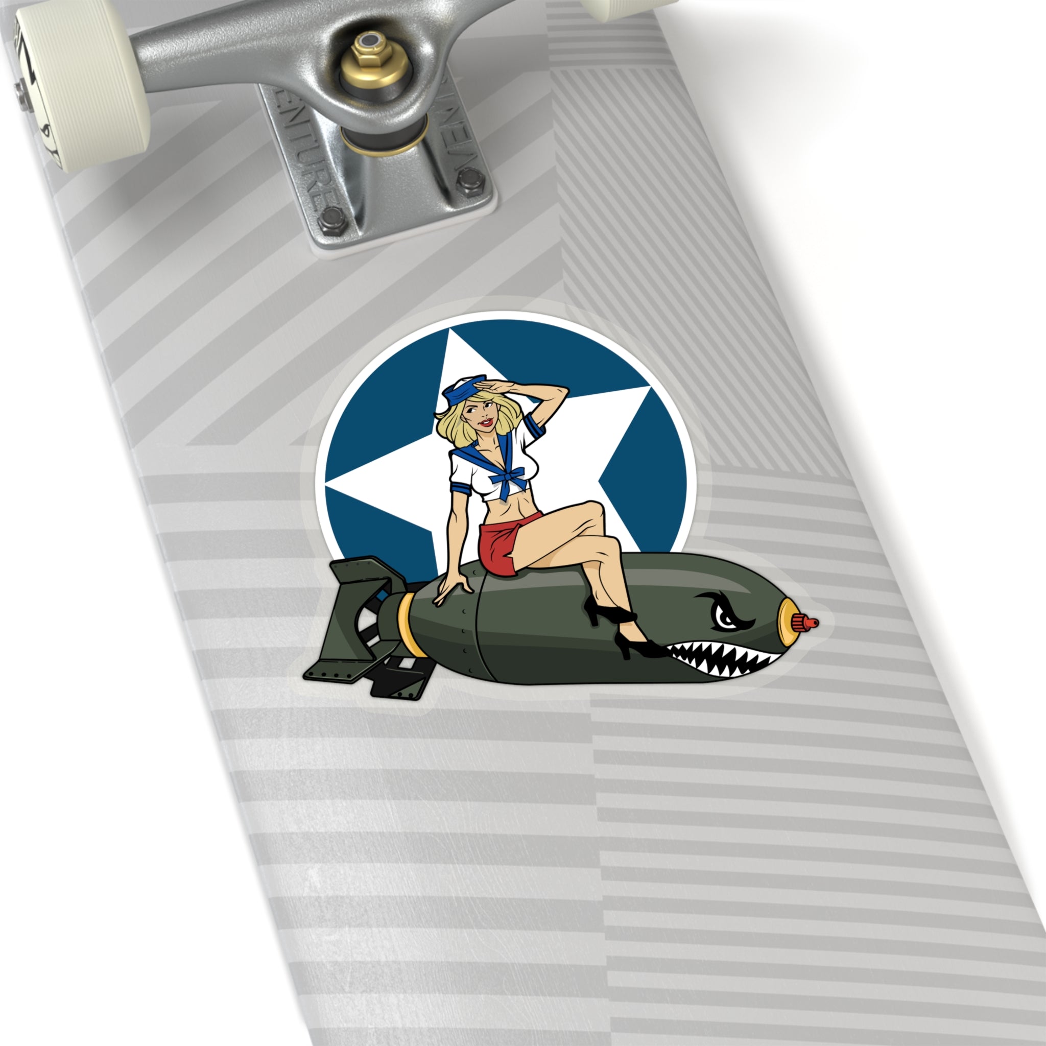 Bomber Girl Cut Out Sticker