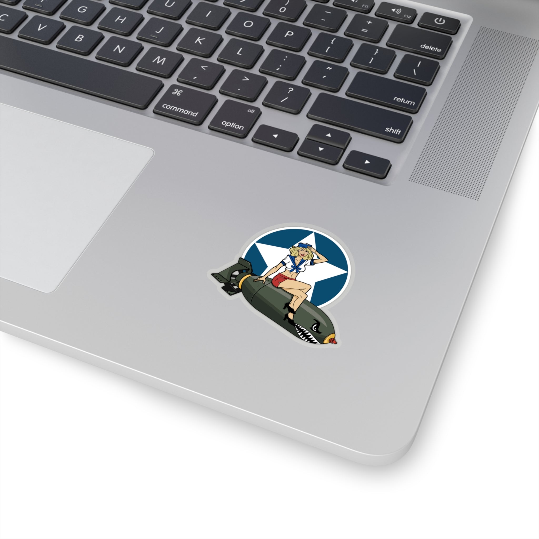 Bomber Girl Cut Out Sticker